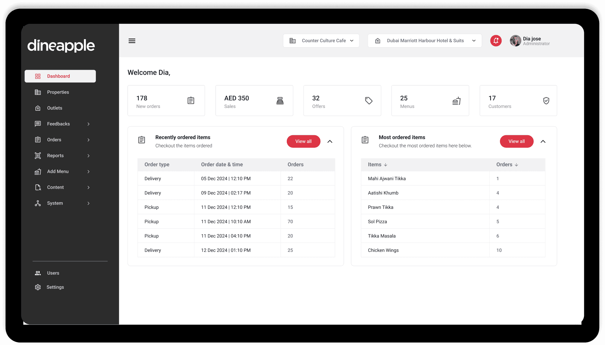 Dineapple operations platform preview